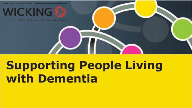 Image for Supporting People Living with Dementia